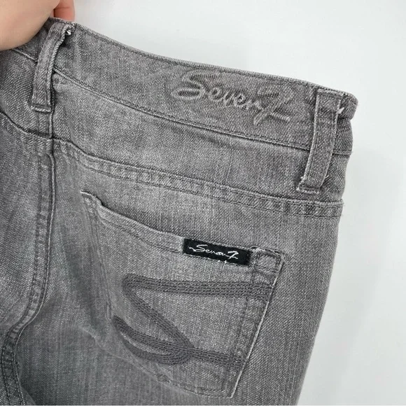 Seven7 Straight Gray Jeans - Picture 9 of 13